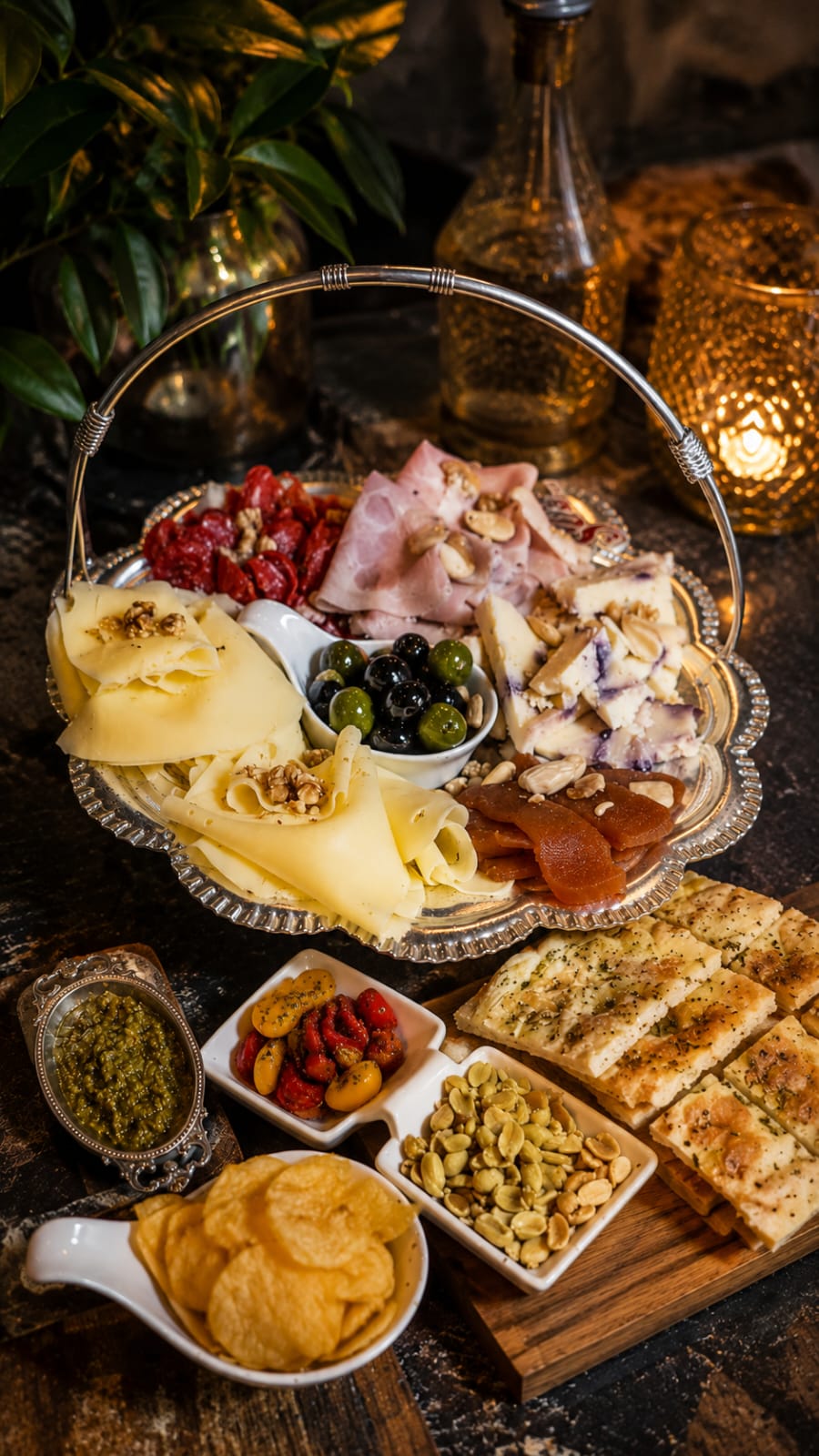 Tabla en bandeja de plata